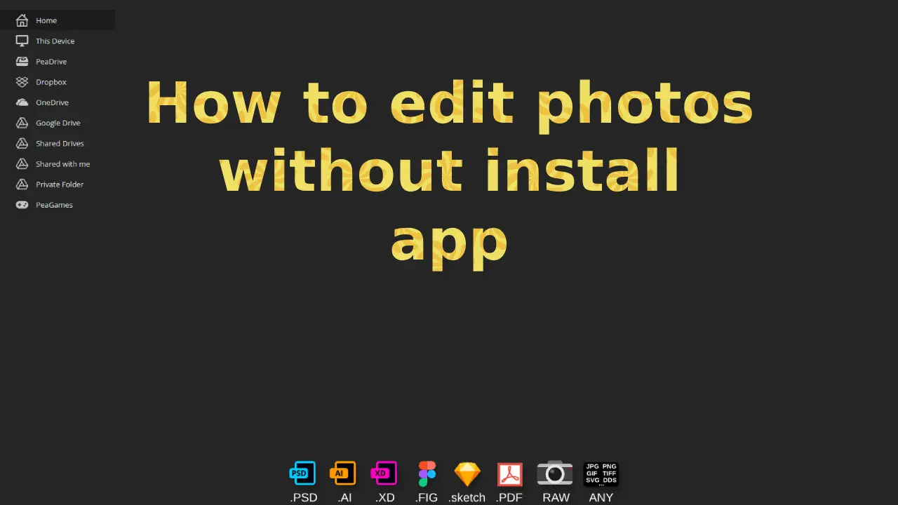 how to edit photos without install app in telugu